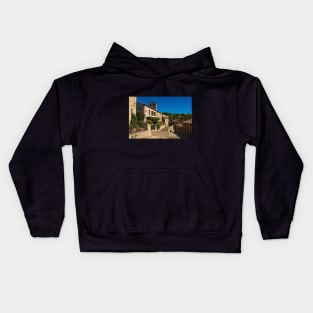 Street in Rocchette di Fazio, Tuscany Kids Hoodie